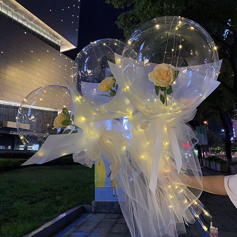 Quà Giáng Sinh, Bóng Bay Hoa Hồng, Bóng Bay Galaxy