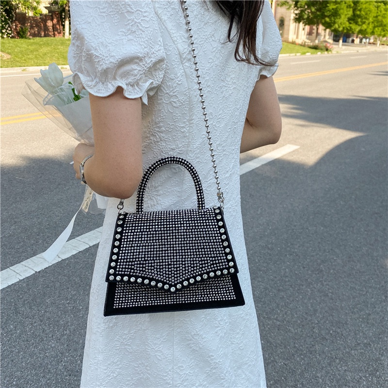 Túi Đeo Vai Đính Đá Đơn Giản Thời Trang Mùa Hè 2022 Cho Bạn Gái