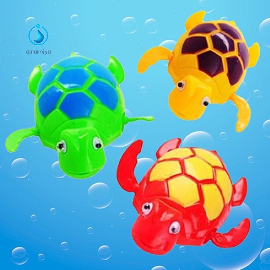 Đồ chơi lên dây cót hình rùa bơi dưới nước dễ thương cho bé