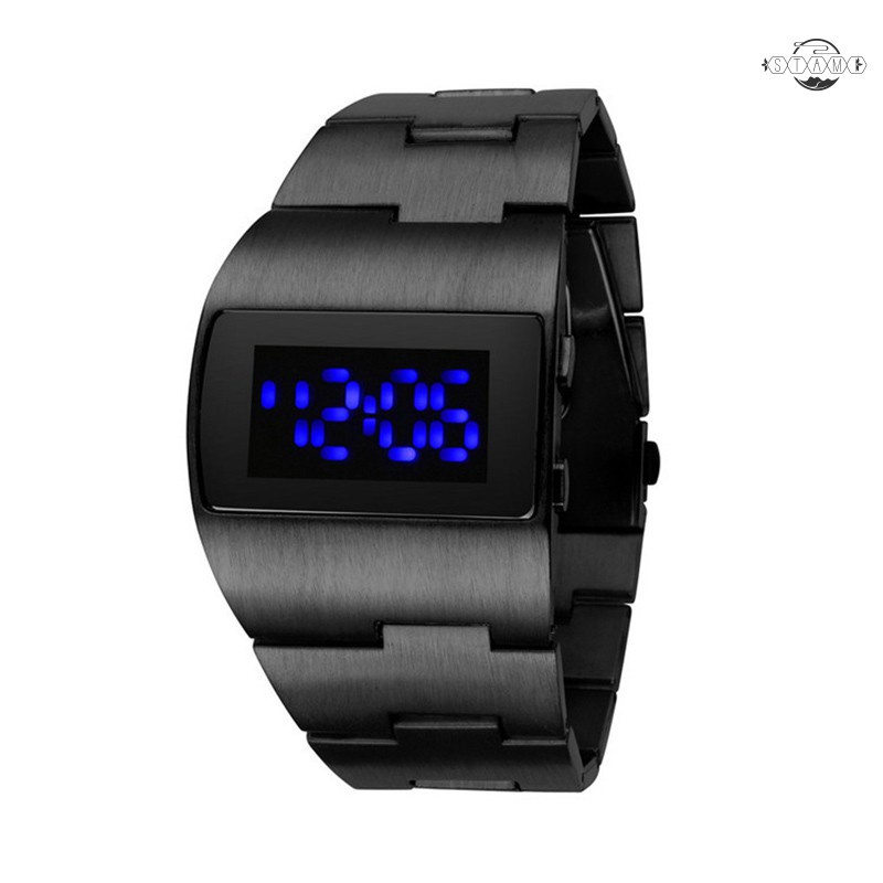 Fashion Wrist Watch Men Military Waterproof LED Watch Stainless Steel Digital Watches Business Wristwatches Clock