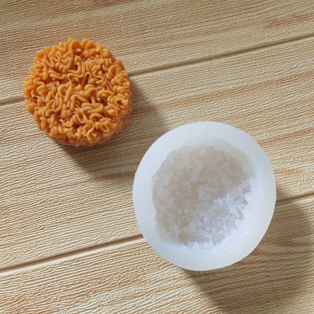 Khuôn Silicon Hình Vắt Mỳ - Làm Nến, Thủ Công, Handmade