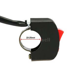 S&W Universal Motorcycle ATV Bike Handlebar Light Switch ON OFF Button