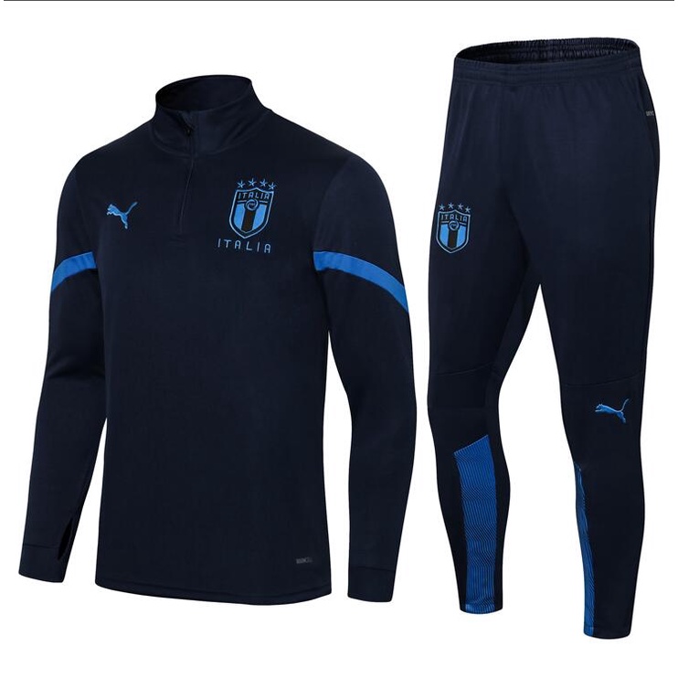 Áo Khoác Bóng Đá Tay Dài A + + + + + + Nửa Hình Ý Italia 2022 / 23 Chất Lượng Cao | Áo Thun In Hình Baju Italy Thời Trang Năng Động