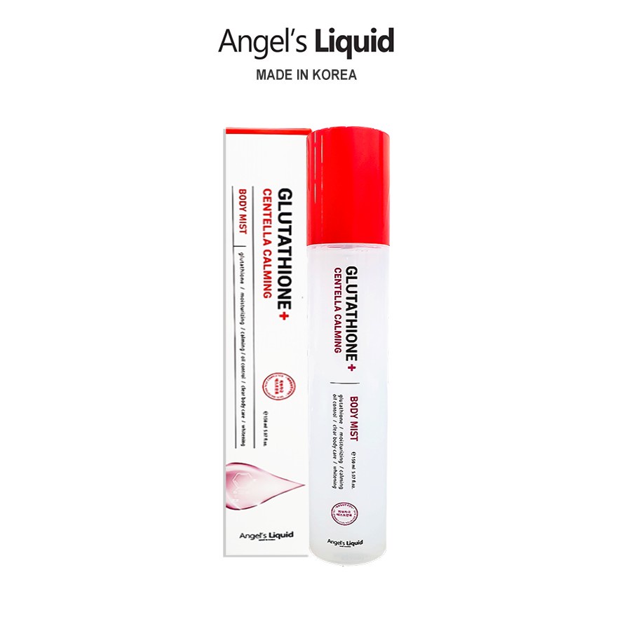 ♞◆☍Xịt giảm mụn lưng Angel Liquid Glutathione Plus Centella Calming Body Mist 150ml