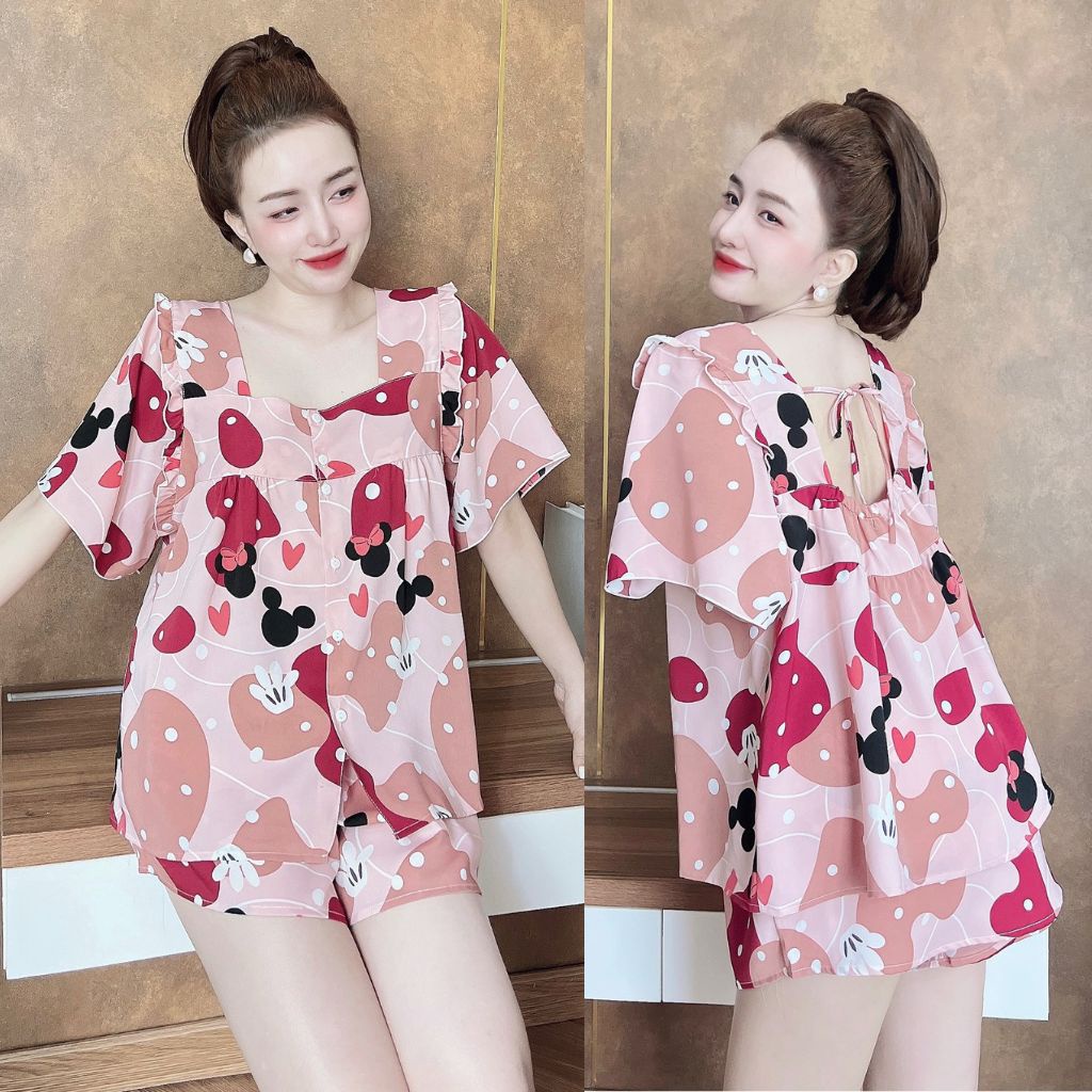 Đồ Ngủ Nữ Bigsize MIKY  Đồ Ngủ Bigsize lụa Mango cao cấp mềm mại xinh xắn &lt; 80KG