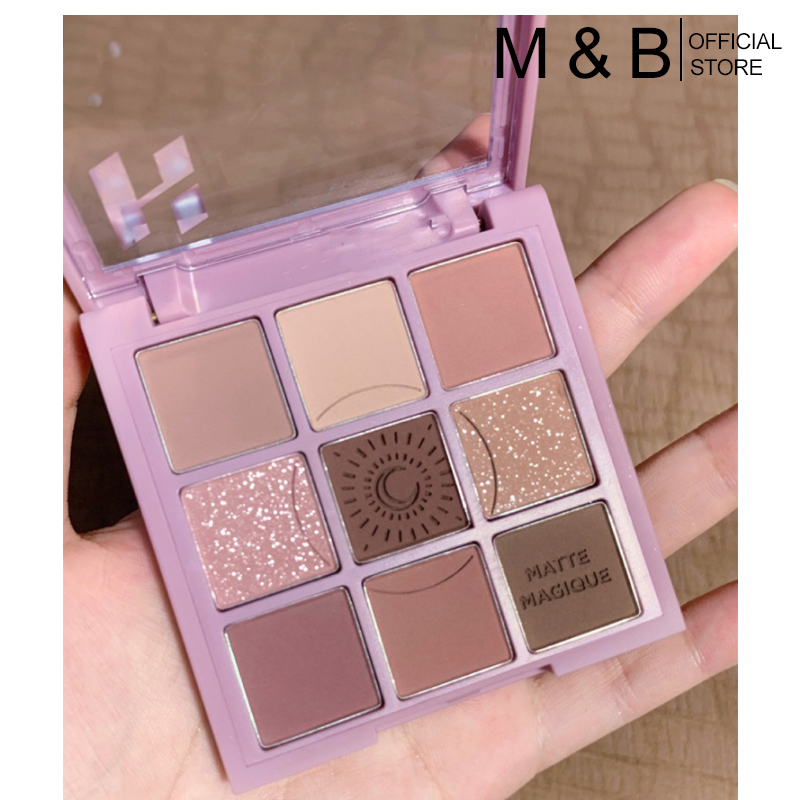 Bảng phấn mắt 9 màu lì và nhũ ngọc trai thời trang sành điệu cho nữ | BigBuy360 - bigbuy360.vn