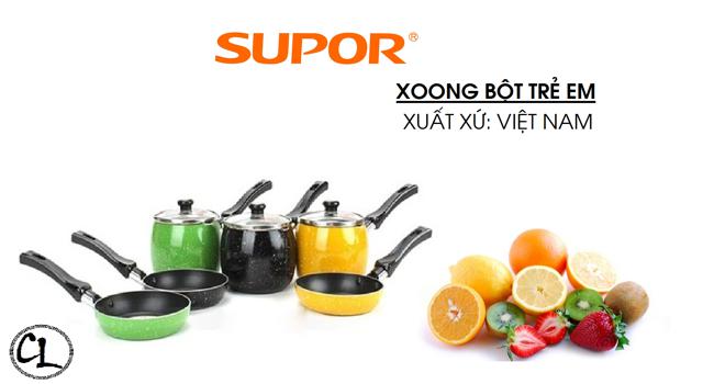 Bộ nồi chảo Bobo Supor T0305 Hợp kim nhôm