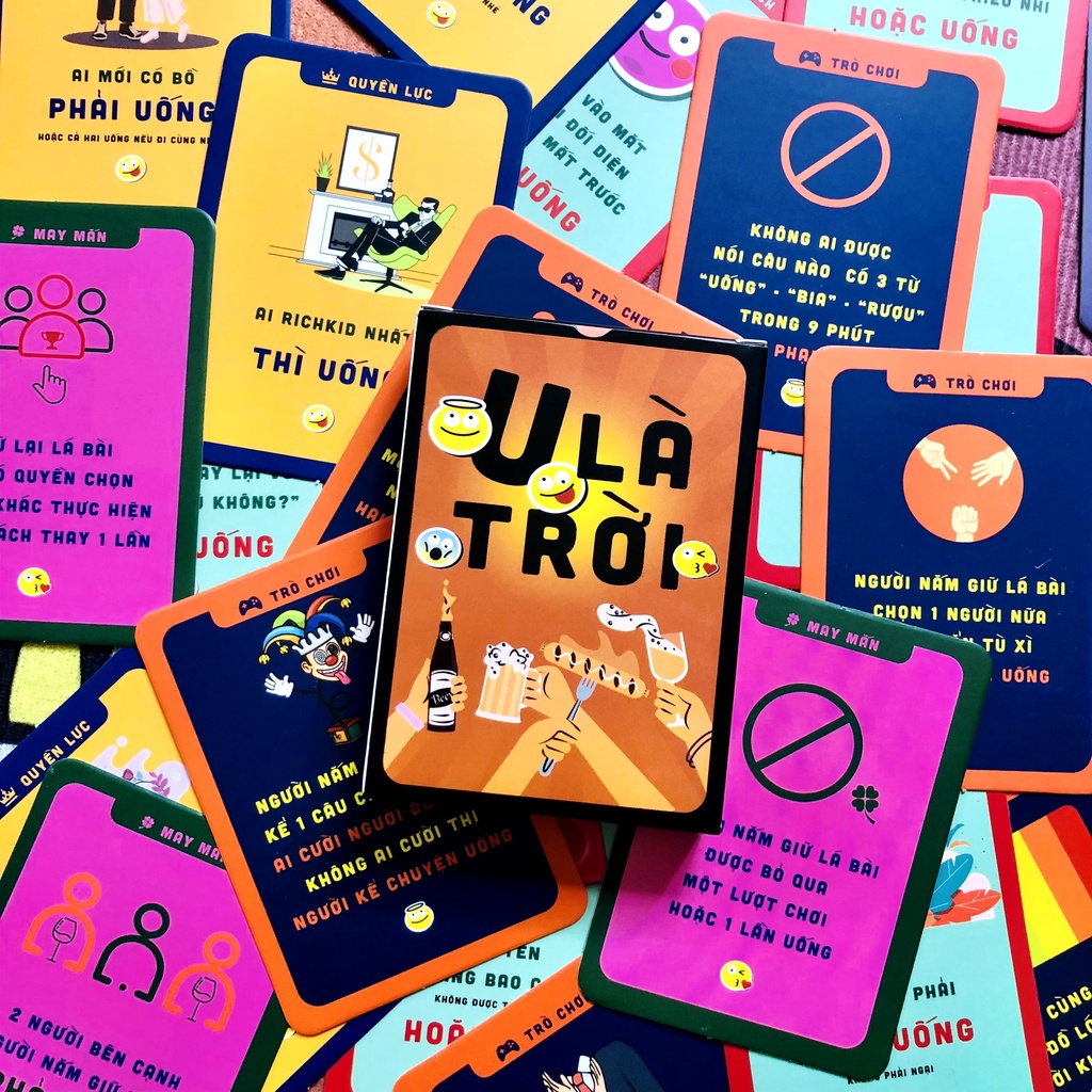 Bộ bài drinking game huệ nốc out thật thách cho bạn bè thú vị trong mọi cuộc chơi Temo