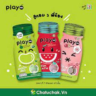 Gói 12gr kẹo Play More Candy các vị Nho/ Táo/ Dưa hấu/ Đào/ Dưa gang