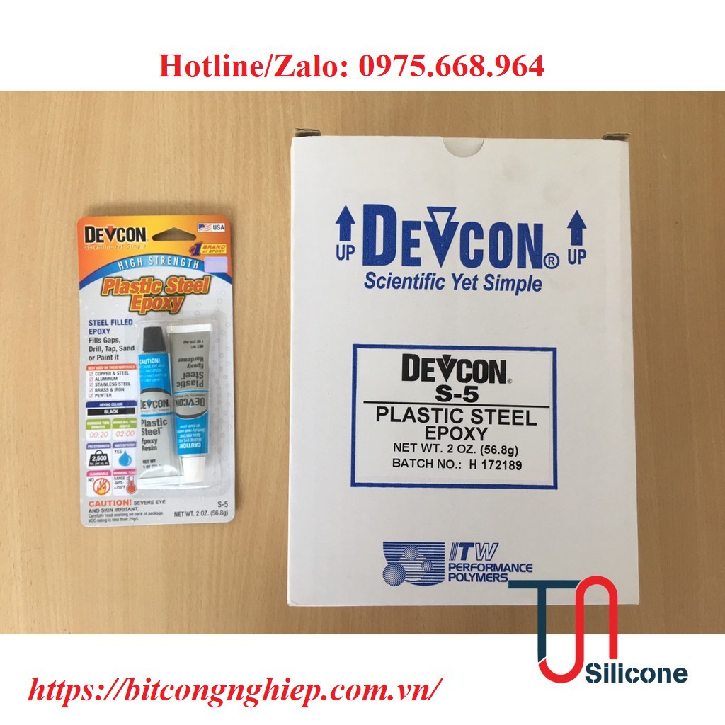 Keo hàn, đắp, dán kim loại Devcon S-5, Made in USA