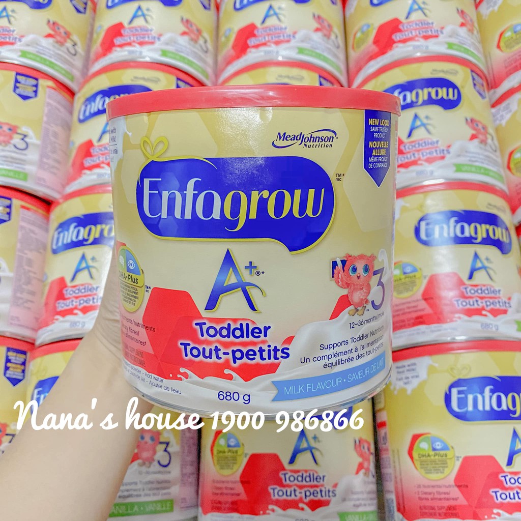 Sữa Enfagrow A+ Canada số 3 vị vanila – 680g (1-3y)