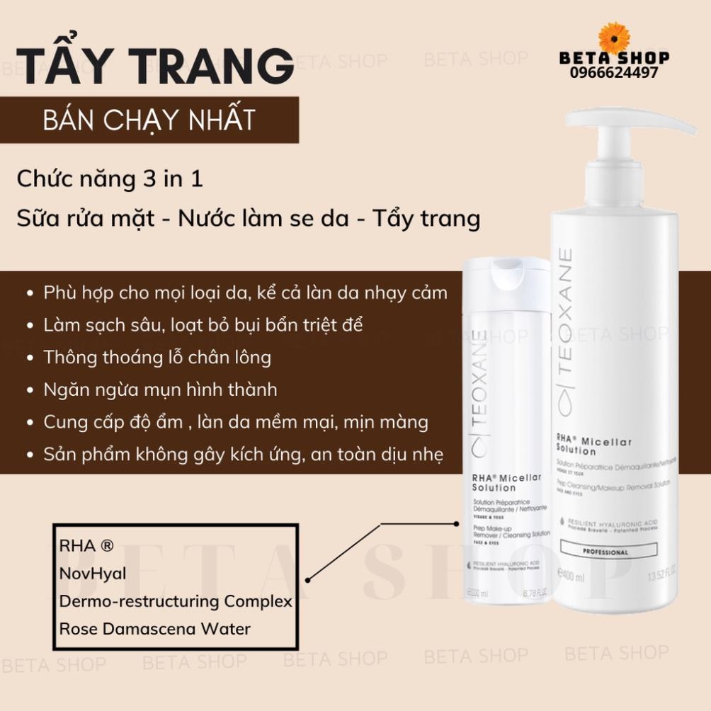 Nước Tẩy trang Teoxane RHA Micellar Solution 400ml [ Chính Hãng ]