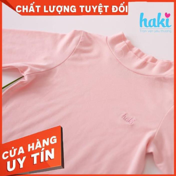 Chính hãng Áo giữ nhiệt sợi tre cao cấp HAKI cho bé- Áo cổ lọ siêu mềm mịn BB008 _Tuyên sỉ