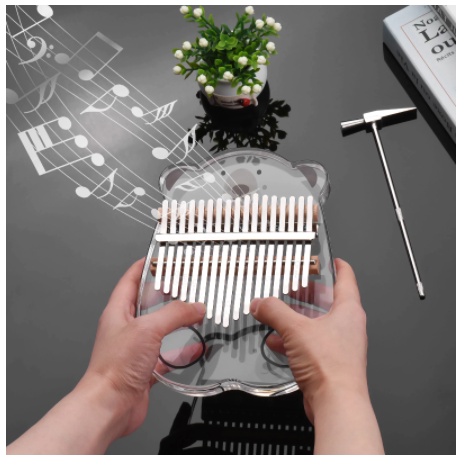 Đàn kalimba trong suốt Tonic 17 phím VHB-00515 Mẫu mới âm vang bao gồm đủ phụ kiện