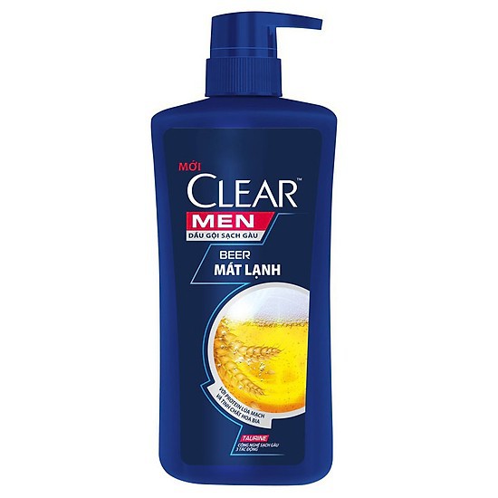 [HB GIFT] Dầu gội sạch gàu Clear Men Beer mát lạnh 650Gr, tặng kèm khăn tắm cao cấp | BigBuy360 - bigbuy360.vn