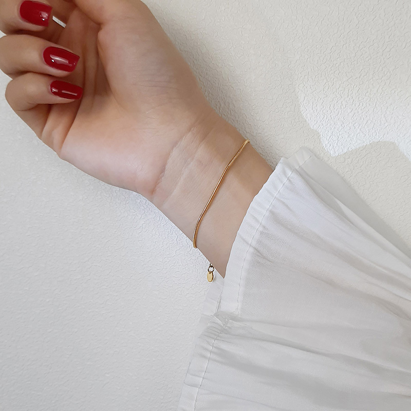 Vnox Vòng tay dạng mắt xích 1.2mm quý phái dành cho phái đẹp