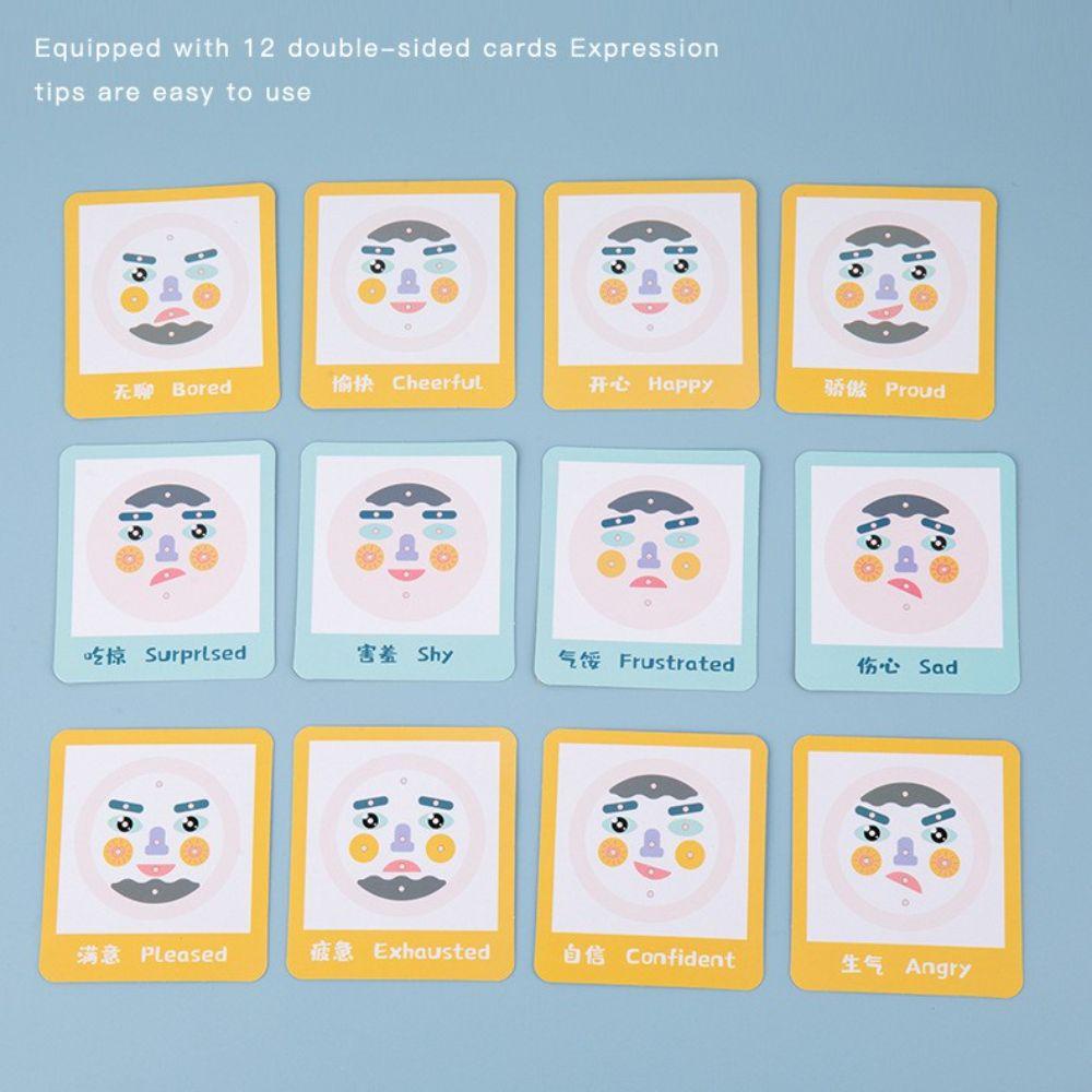 Bộ Đồ Chơi Lắp Ráp Hình Khuôn Mặt Cảm Xúc Montessori DIY