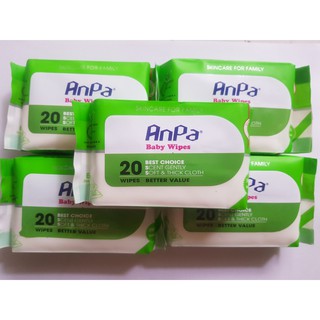 Giấy Ướt Anpa Bỏ Túi 20 Tờ Không Mùi Siêu Rẻ
