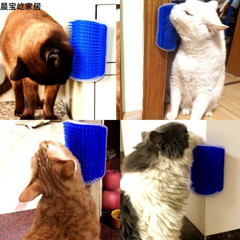 DB3LƯỢC MÁTXA GẮN GÓC TƯỜNG CHO MÈO CỌ BAO PHÊ