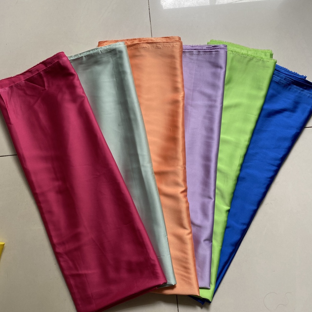 Khúc Satin Nhung Khổ Từ 1m24-1m3, Chất Đẹp, Co Giãn, Mềm Rũ, Không Cần Lót.