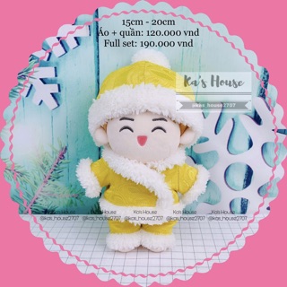 {20cm} set thổ cẩm, set quần áo mũ