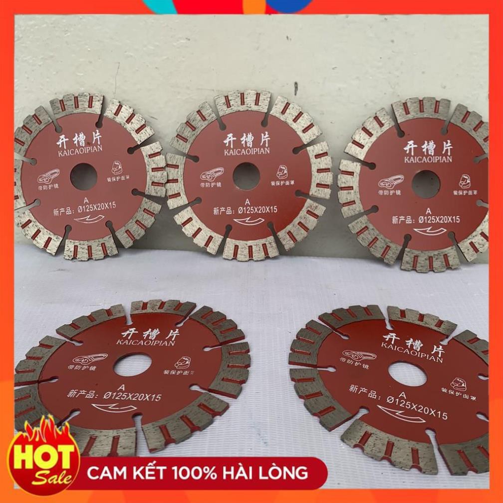 [Hàng xịn]Bộ 5 Lưỡi cắt rãnh tường Đa Năng - Lưỡi Cắt Rãnh Tường 125mm