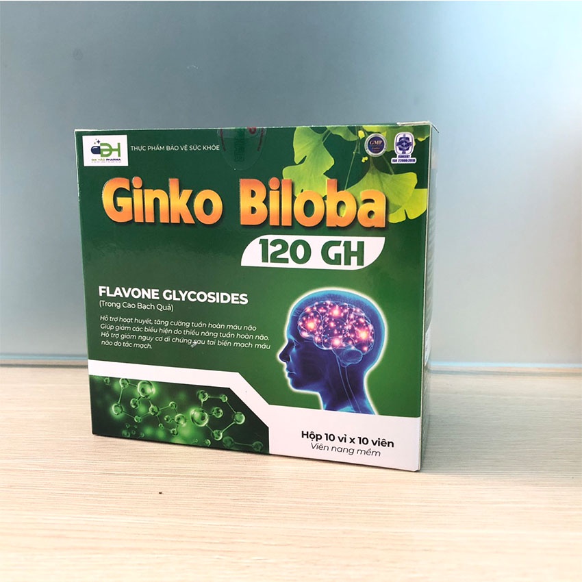Viên Uống Ginko Biloba 120mg Magne B6 (Hộp 100 viên) - hỗ trợ tuần hoàn não - cvspharmacy