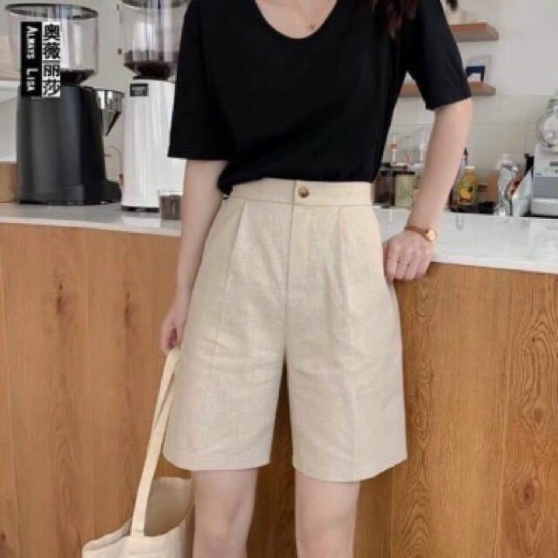 Quần ngố đũi ống rộng nữ cao cấp năng động | BigBuy360 - bigbuy360.vn