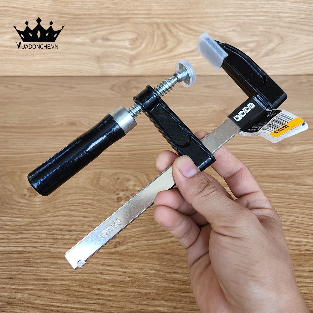 Cảo Chữ F Cán Gỗ TOLSEN 10123 Chính Hãng Mạ Niken - Vua Đồ Nghề