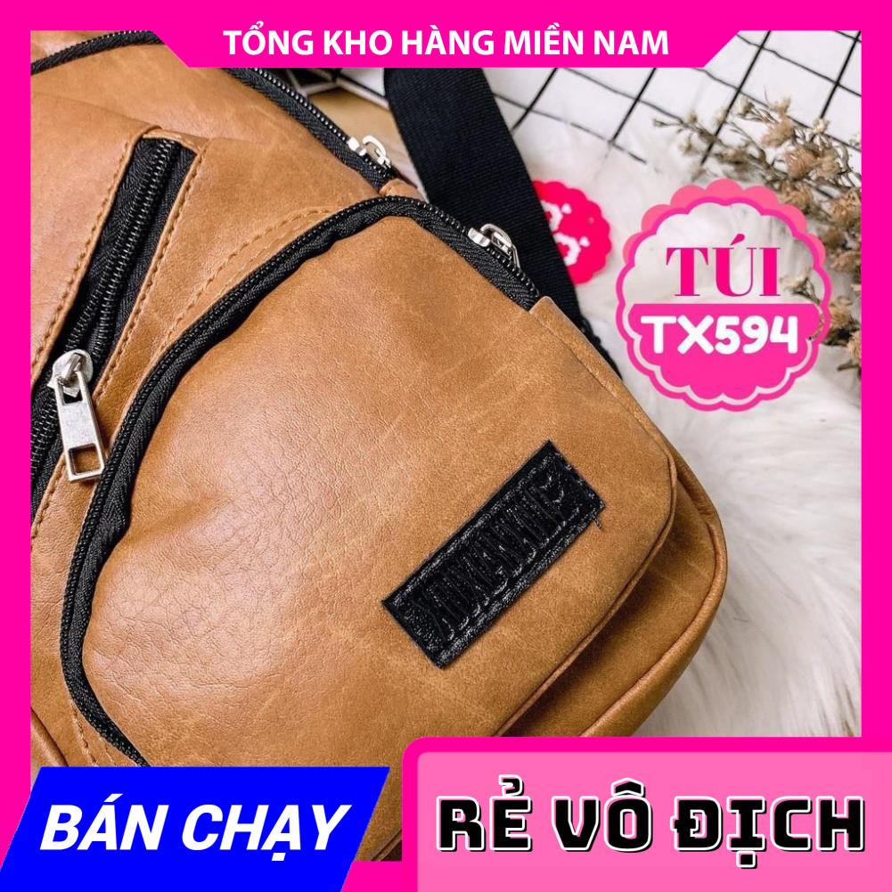 TÚI ĐEO CHÉO DA CHO NAM TX594 ⚡ẢNH THẬT⚡ TÚI CHÉO NAM NỮ