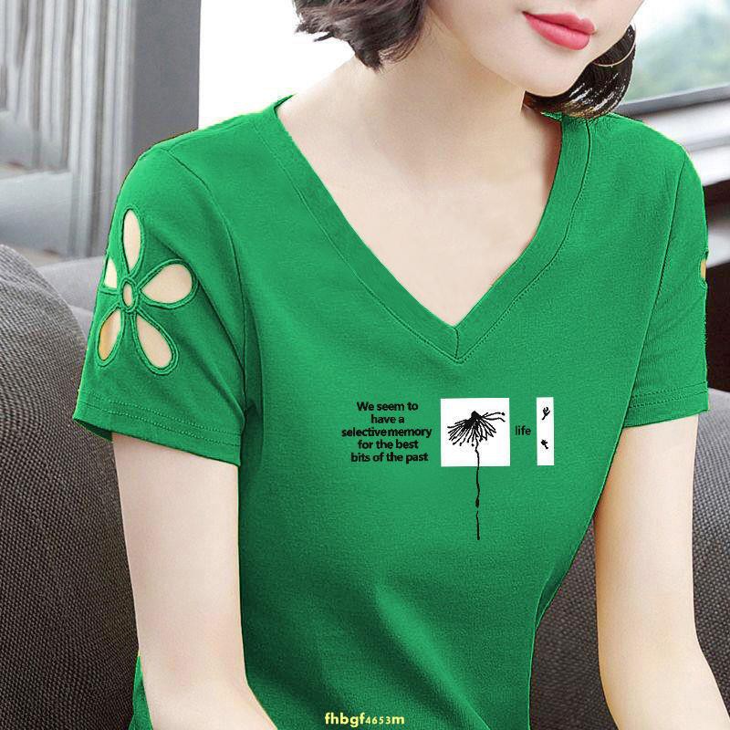 Áo Thun Tay Ngắn Cổ Chữ V Chất Liệu Cotton Cao Cấp Có Size Lớn Năng Động Thời Trang