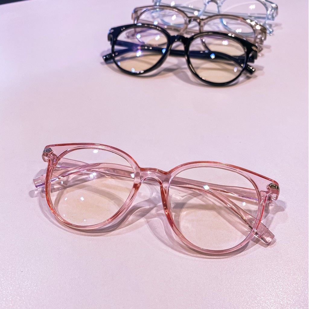 Kính Form tròn Nam Nữ 432 Chất liệu nhựa hàn quốc kiểu dáng hot trend