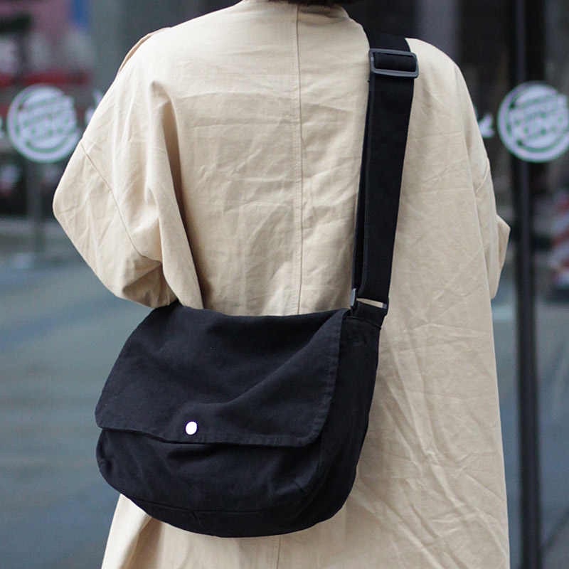 Túi đeo chéo vải bố canvas Unisex