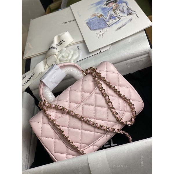 Túi coco ô trám hồng