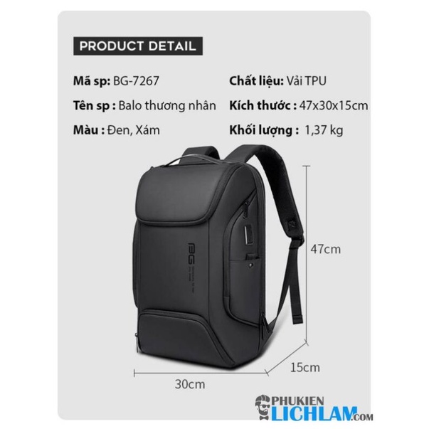 Balo đựng laptop cao cấp Bange BG 7267
