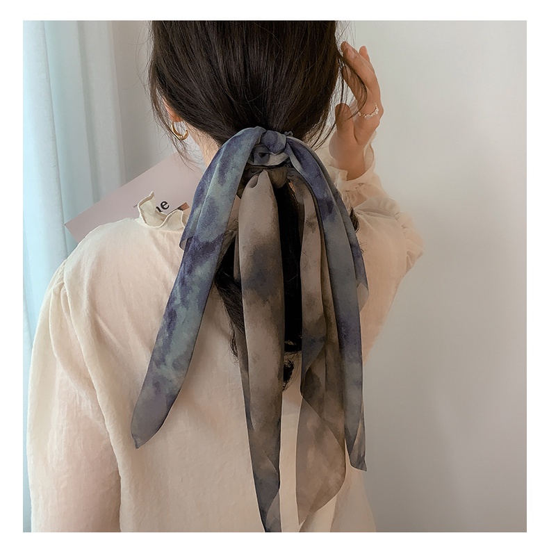 Dây cột tóc kiểu dây ruy băng thắt nơ xinh xắn