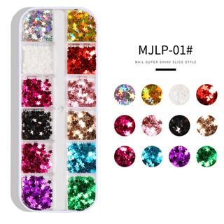 Set khay charm trang trí móng tay , khay 12 ô