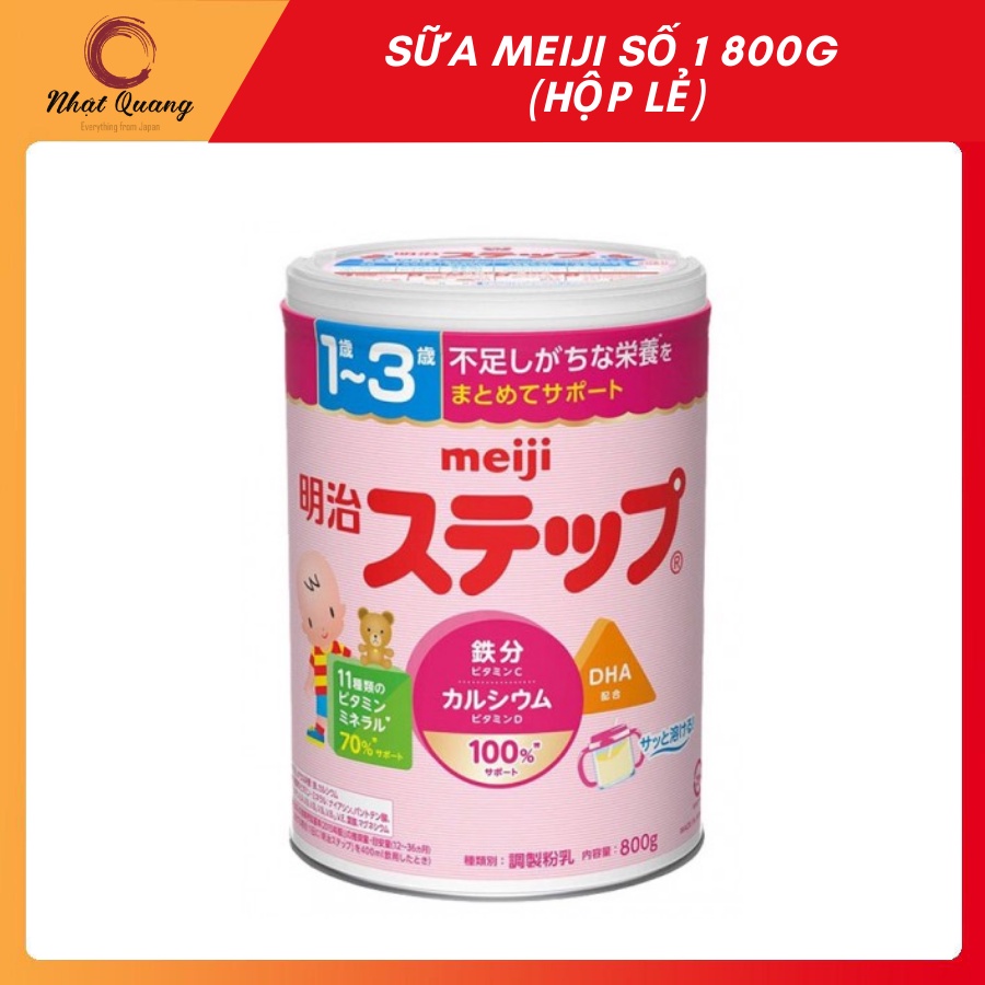 Sữa Meiji 0-1 và 1-3 dạng hộp 800g