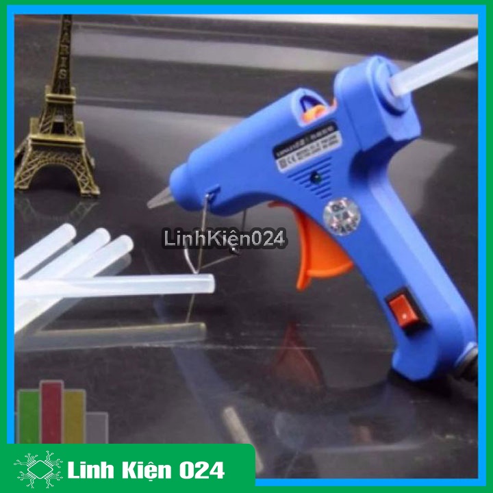 Súng Bắn Keo Nến 220VAC 60W Tặng 5 Cây Keo Nến Đốt Lớn