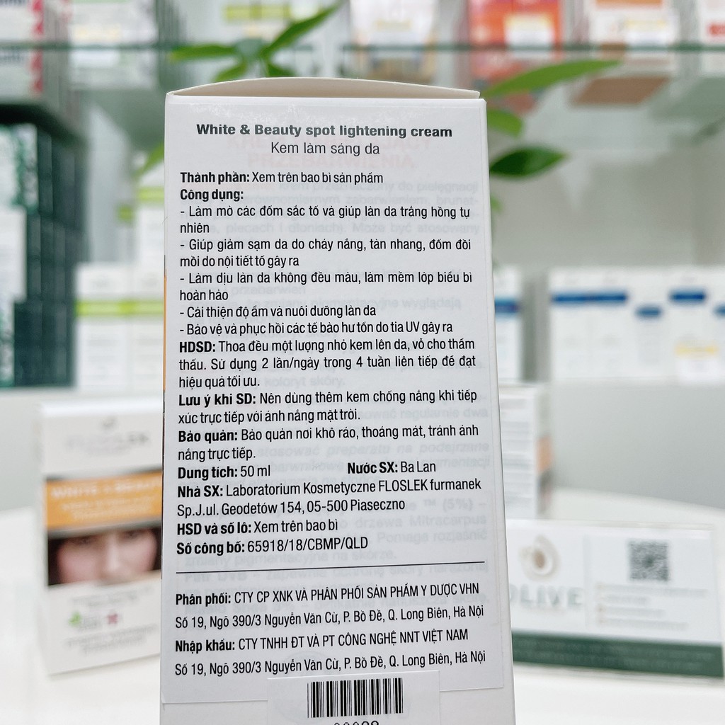 [CHÍNH HÃNG - FREESHIP] Kem dưỡng trắng da và làm mờ nám FlosLek Spot Lightening Cream 50ml | BigBuy360 - bigbuy360.vn