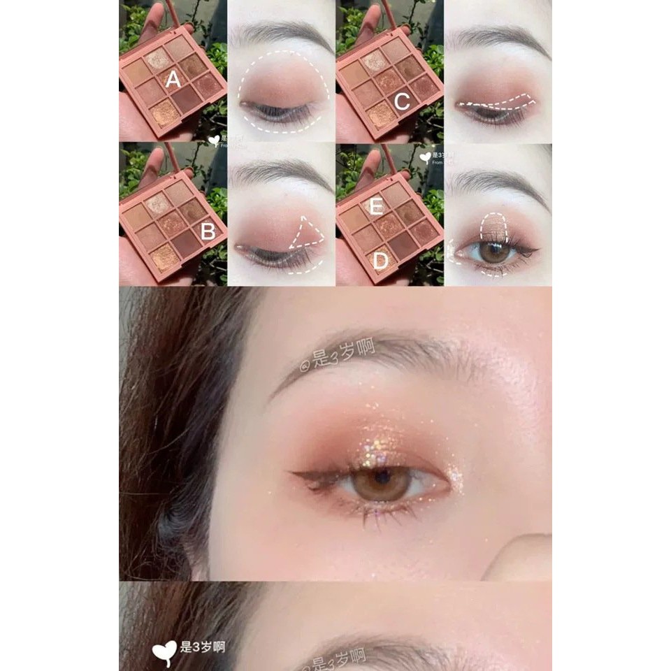 Bảng Phấn Mắt DKL006 9 Ô DIKALU COCO VENUS DKL006 Tone Nâu Nude Chính Hãng Nội Địa | BigBuy360 - bigbuy360.vn