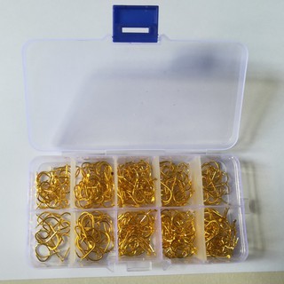 Combo 200 lưỡi câu cá thép mạ vàng siêu cứng size : 9 - 13