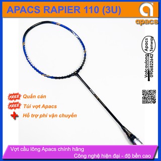[Chính hãng]_Vợt cầu lông Apacs Rapier 110 - 3U| Vợt 3U giá rẻ nhất so với các dòng vợt trên thị trường
