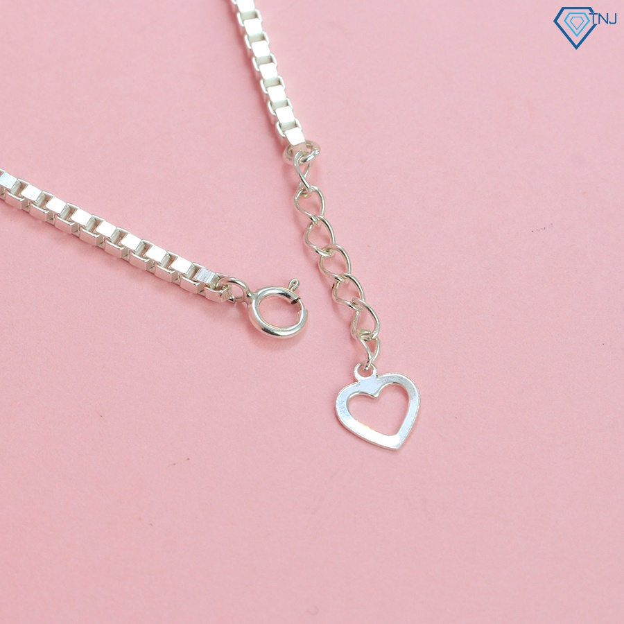 Vòng tay cặp đôi nam nữ bạc thật khắc tên theo yêu cầu LTD0029 - Trang Sức TNJ