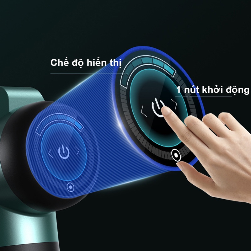 Máy Mát Xa Cầm Tay Súng Fascia 8 Đầu 99 Chế Độ Rung -Súng massage toàn thân giảm căng cơ nhức mỏi vai gáy