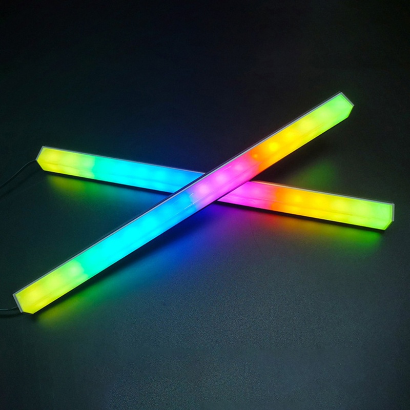 Dây Đèn LED 1.2ft Chiếu Sáng Nền Cho Máy Tính PC 30cm RGB 3pin