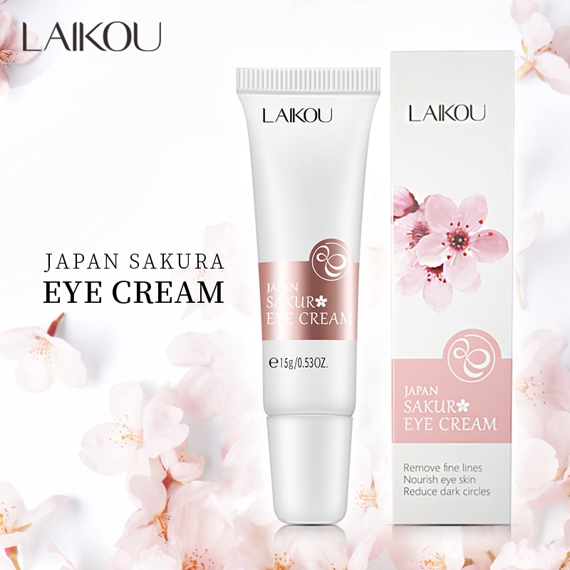 LAIKOU Sakura Eye Cream 15g + 3g Sleeping Mask 2pieces Skincare Set