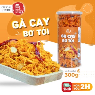 Khô gà bơ tỏi 300g Nhất Phẩm Đường gà xé cay đồ ăn vặt Hà Nội