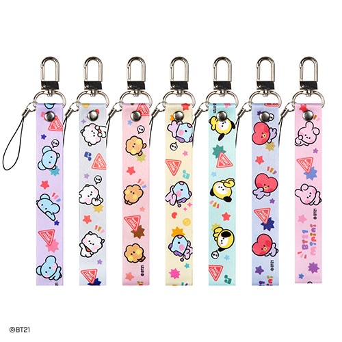 MONOPOLY LINE FRIENDS BT21 STRAP MININI DÂY ĐEO IN HÌNH BT21 MININI