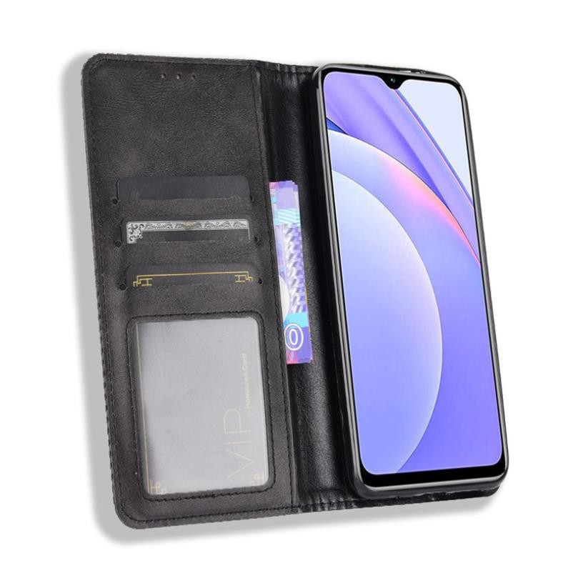 [FreeShip] Bao da dạng ví Xiaomi Redmi 9T (cam kết xịn) hit nam châm, ngăn đựng thẻ tiền tiện lợi